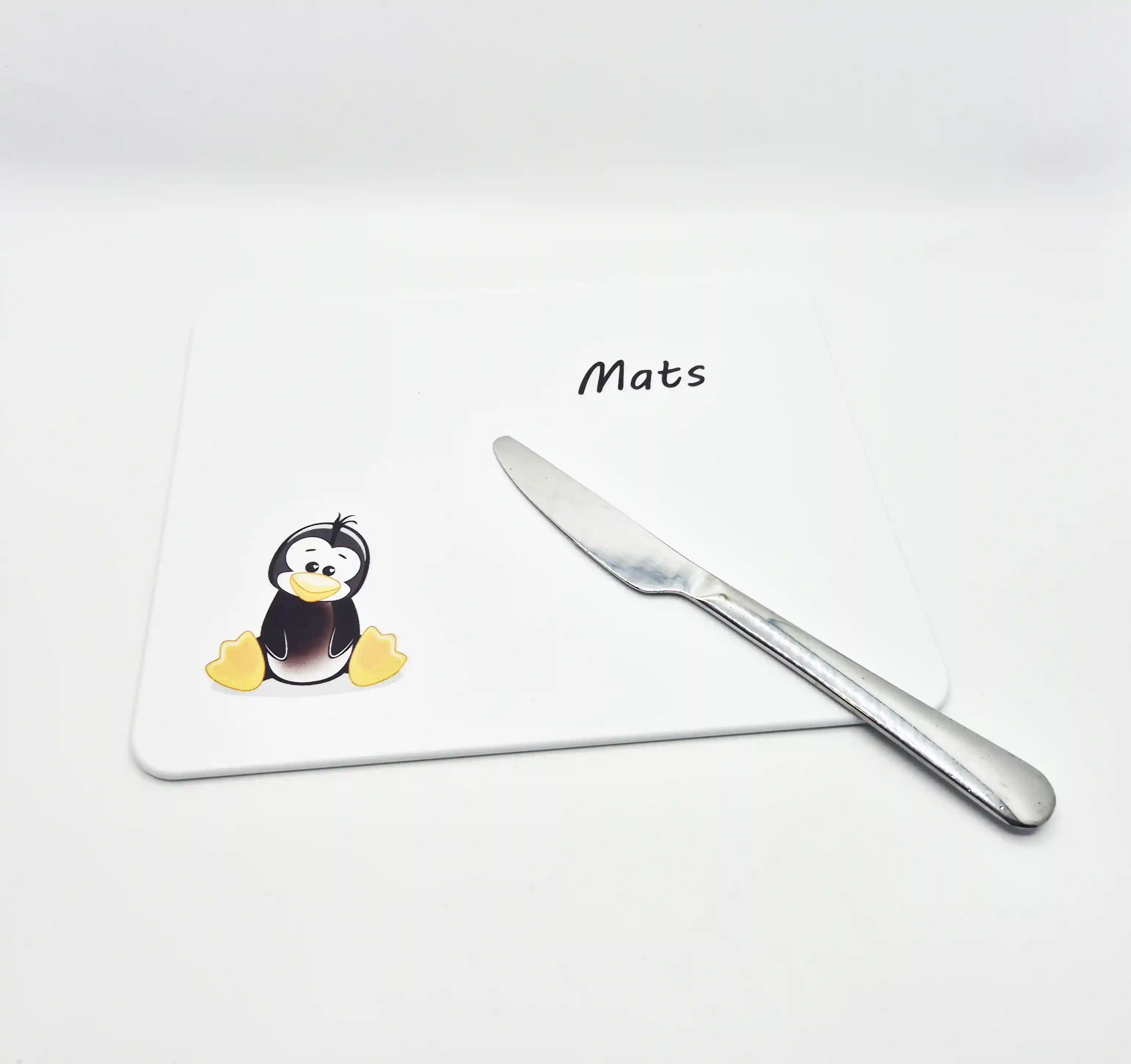 Tischbrett aus Kunststoff mit Wunschmotiv und Name