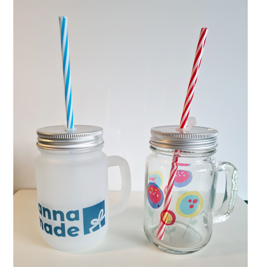 Mason Jar/Henkelglas inkl. Druck