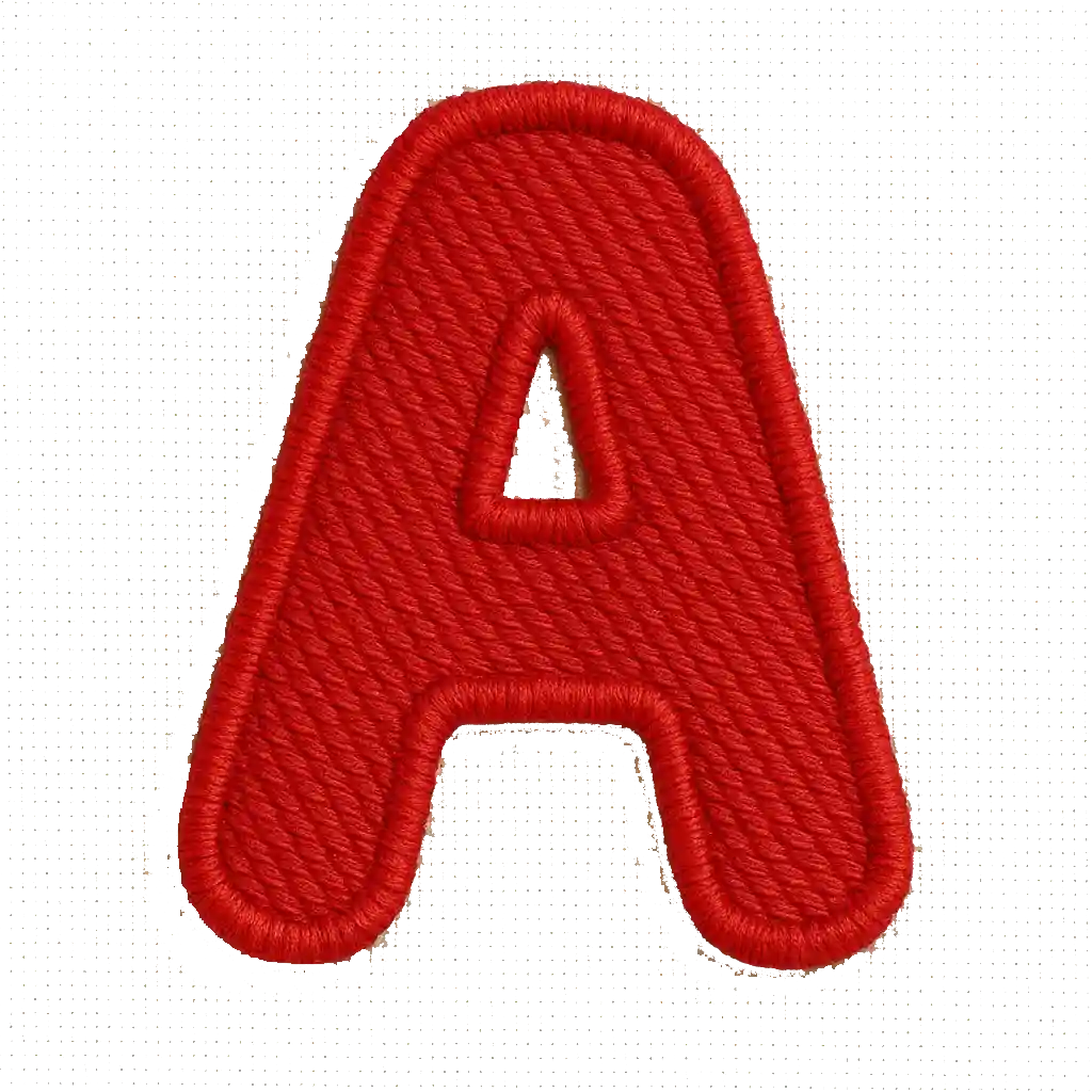 Buchstaben-Patches zum Aufbügeln