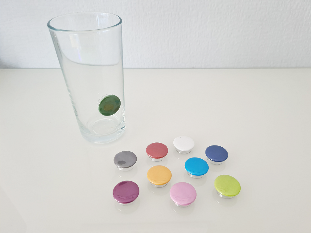 PROST-it Glasmarkierer Set "Uni" für Gläser oder Flaschen