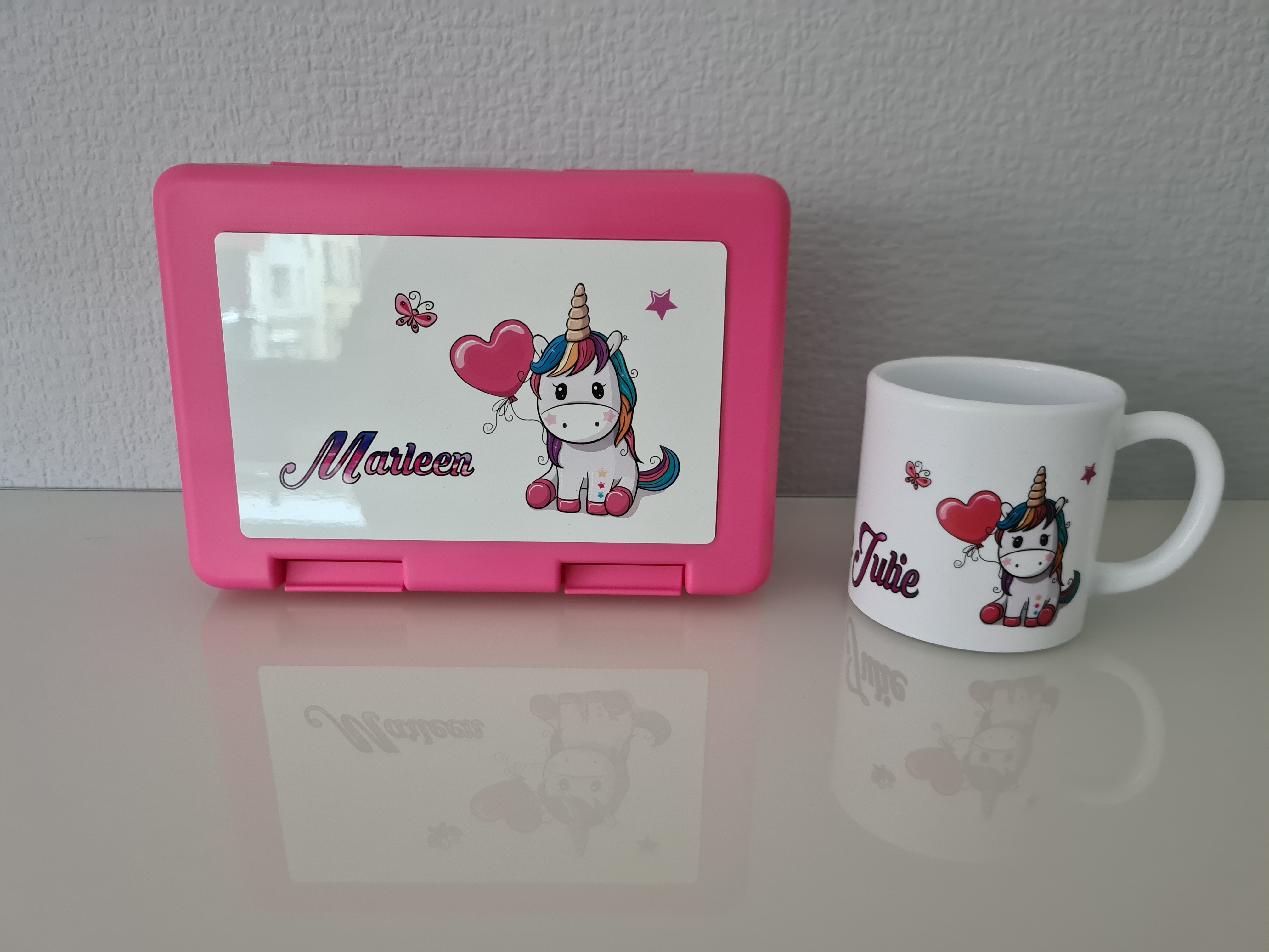 Kinder-Frühstücks-Set 2-teilig inkl. Druck (Tasse + Dose)