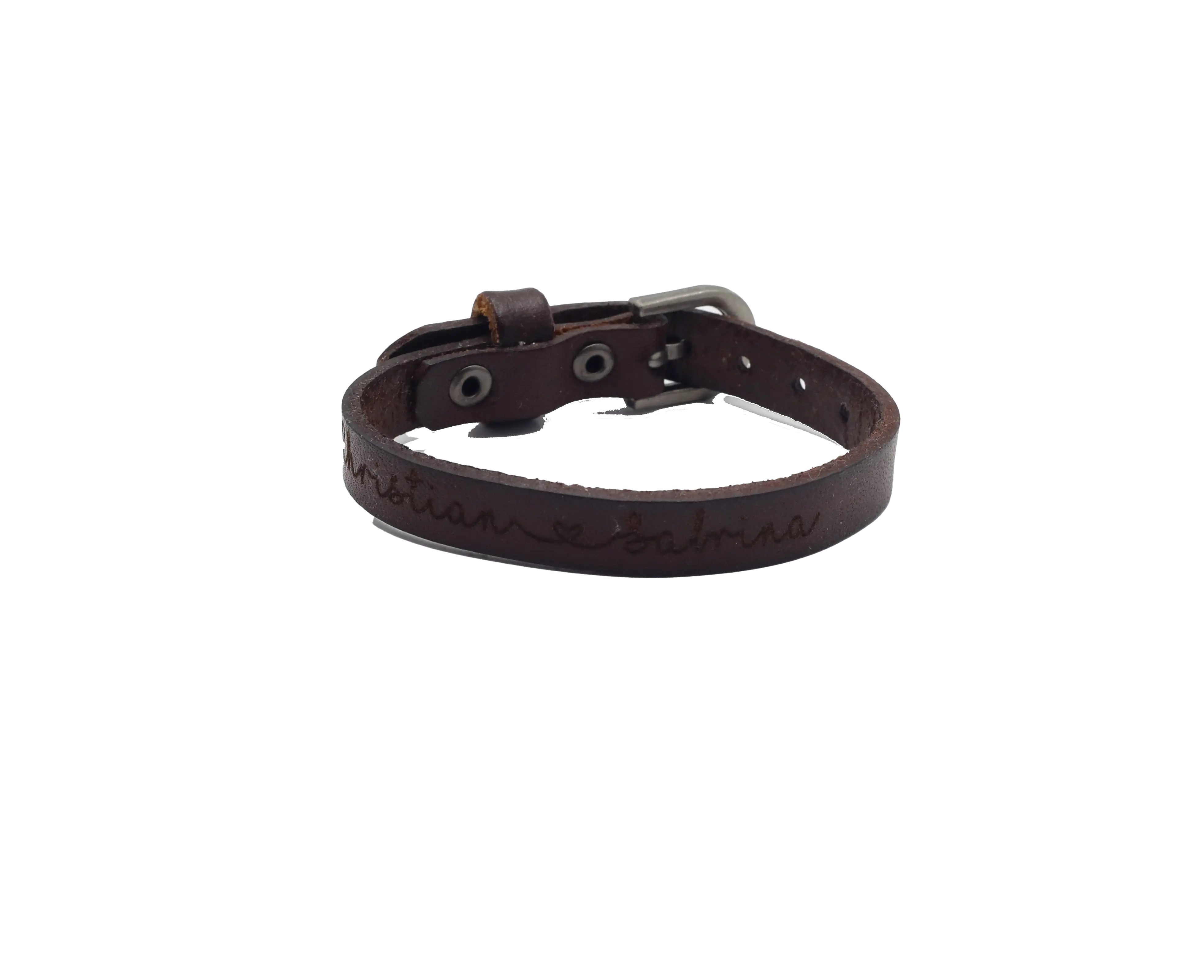 Lederarmband mit Namen oder Text / Personalisiertes Armband / Armbänder für Paare/ Freundschaftsarmband