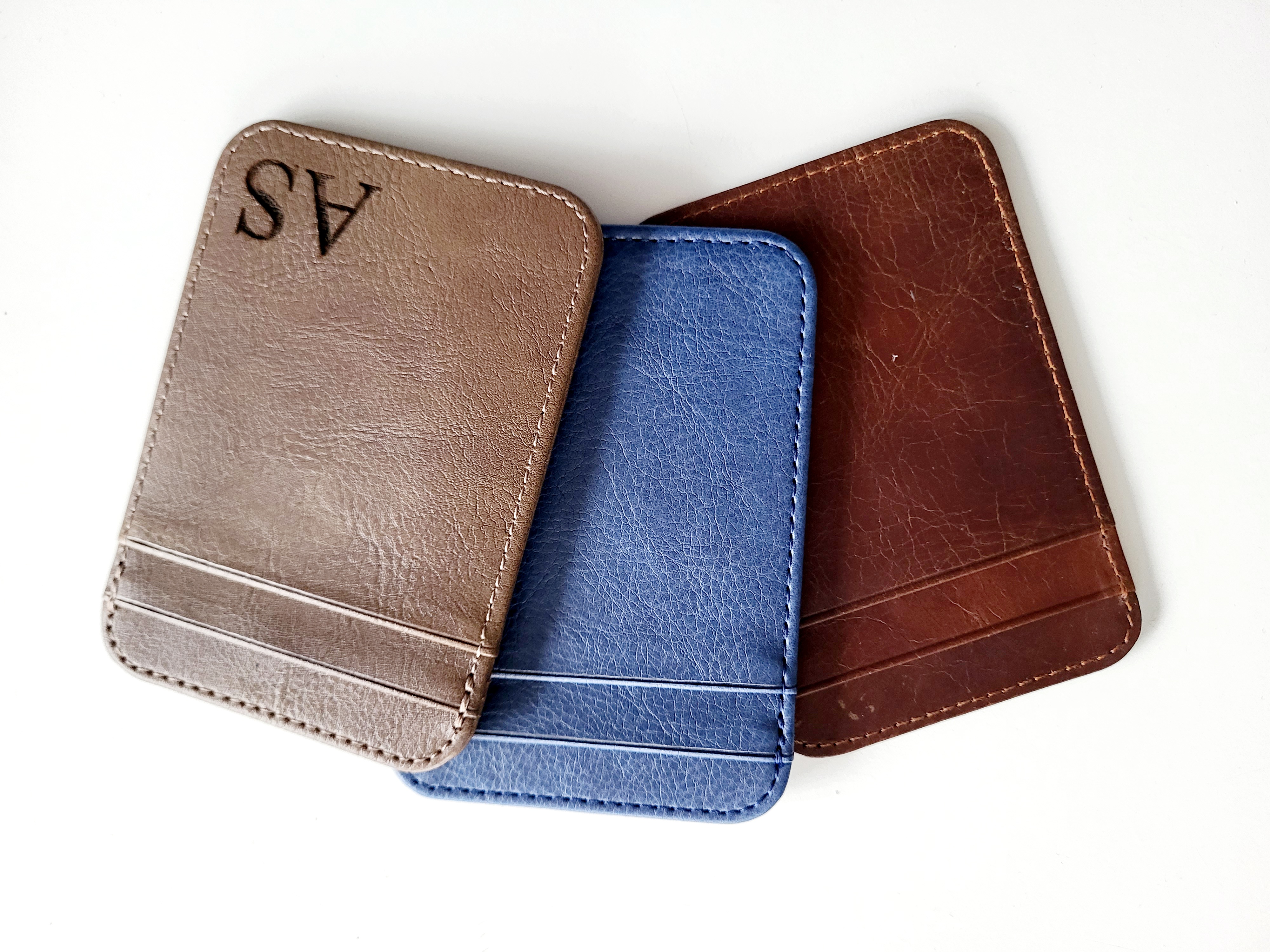 Kartenhalter Brieftasche mit Wunschgravur / Kreditkartenetui / Karten Etui
