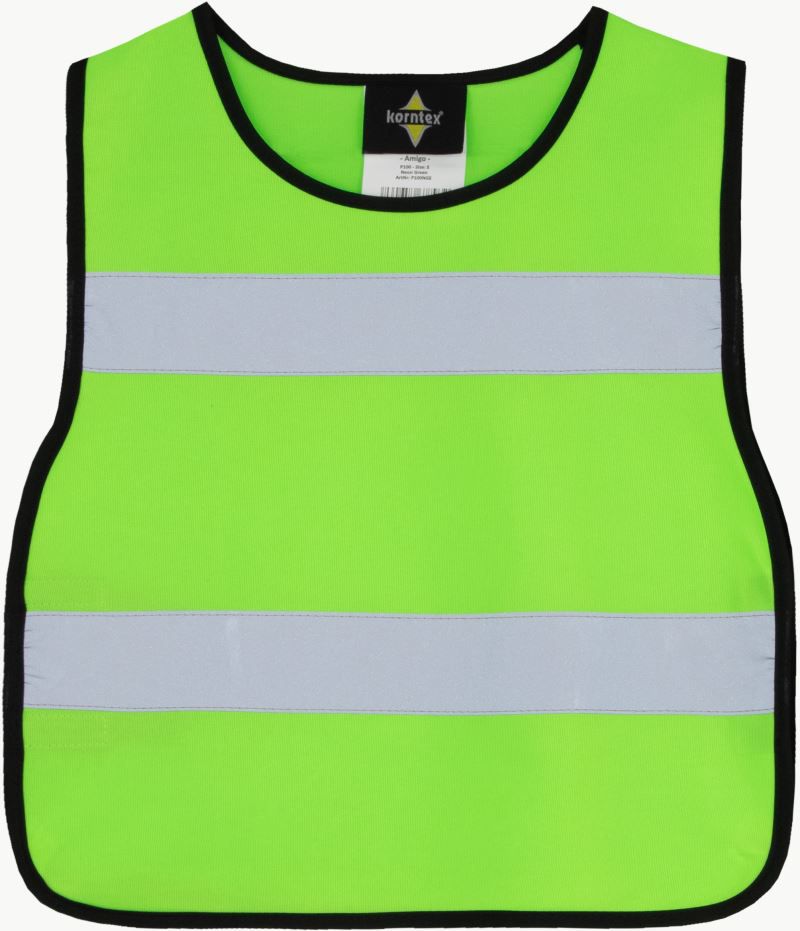 Warnweste für Kinder zum Überwerfen inkl. reflektierender Motive