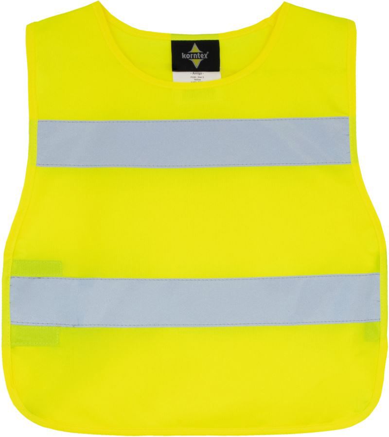 Warnweste für Kinder zum Überwerfen inkl. reflektierender Motive